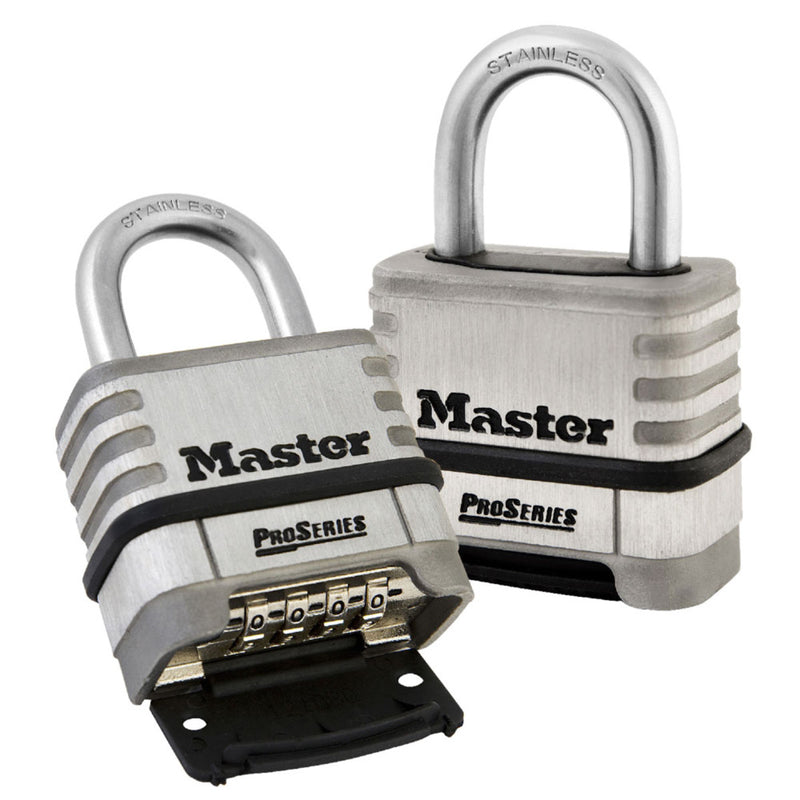 58mm wide ProSeries® stainless steel resettable combination padlock