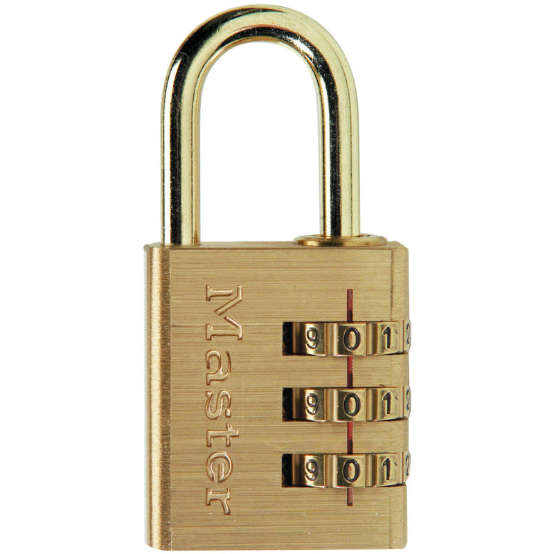 30mm wide set your own combination padlock; brass finish
