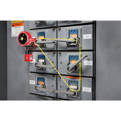 Retractable Cable Lockout Device with Nylon Core Cable