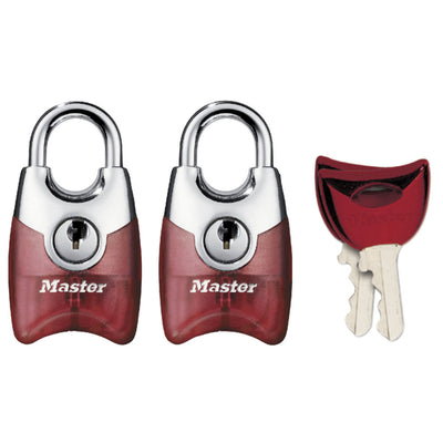 20mm wide Fusion™ padlock with shrouded shackle; assorted colours; 2 pack