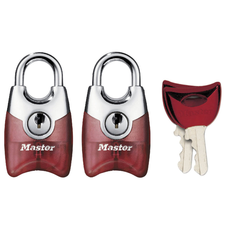 20mm wide Fusion™ padlock with shrouded shackle; assorted colours; 2 pack