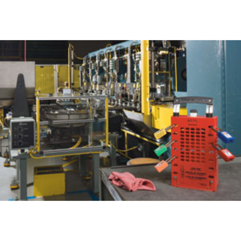 Latch Tight™ Red Group Lock Box, Wall Mount or Portable