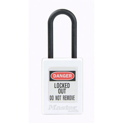 Dielectric Zenex™ Thermoplastic Safety Padlock, 1 3/8in (35mm) Wide with 1 1/2in (38mm) Tall Nylon Shackle, Non Key Retaining