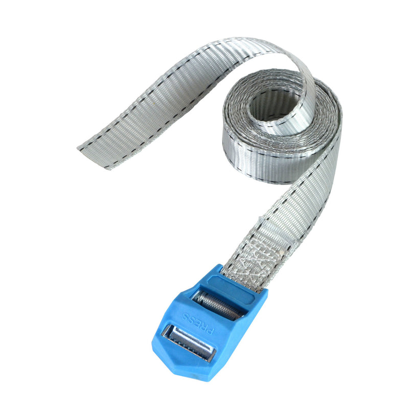 5m x 25mm lashing strap; grey