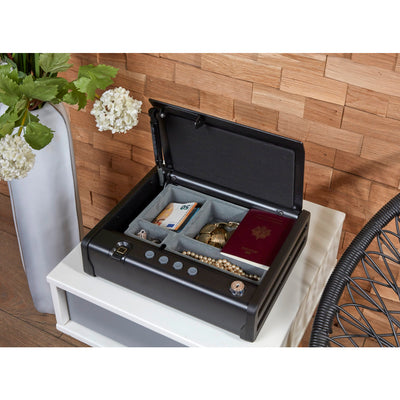 Small quick access compact fingerprint safe