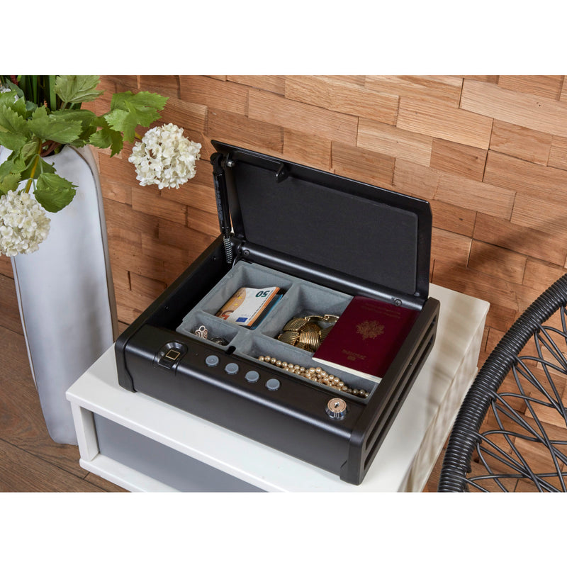 Small quick access compact fingerprint safe