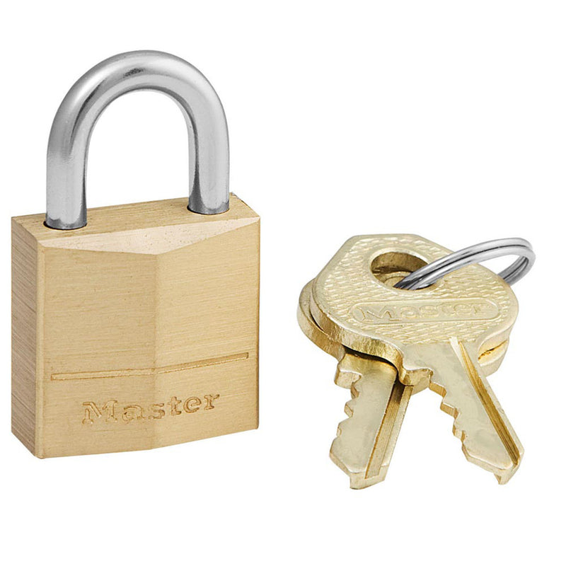 20mm wide solid brass body padlock