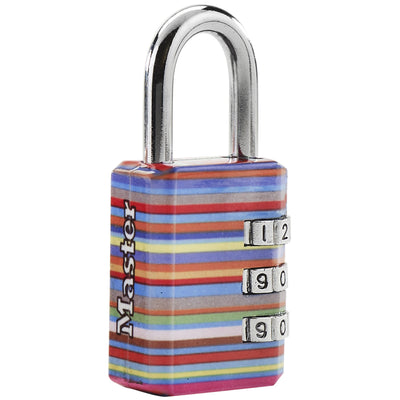 30mm wide set your own combination padlock; printed patterns