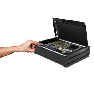 Small quick access compact fingerprint safe