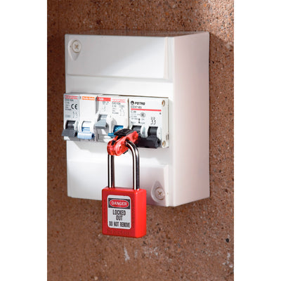 Miniature Circuit Breaker Lockout, Pin out Toggles, 11mm or less