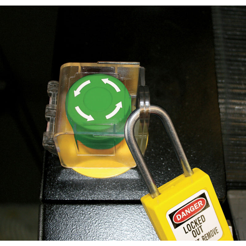 Installed Push Button and Rotary Switch Cover