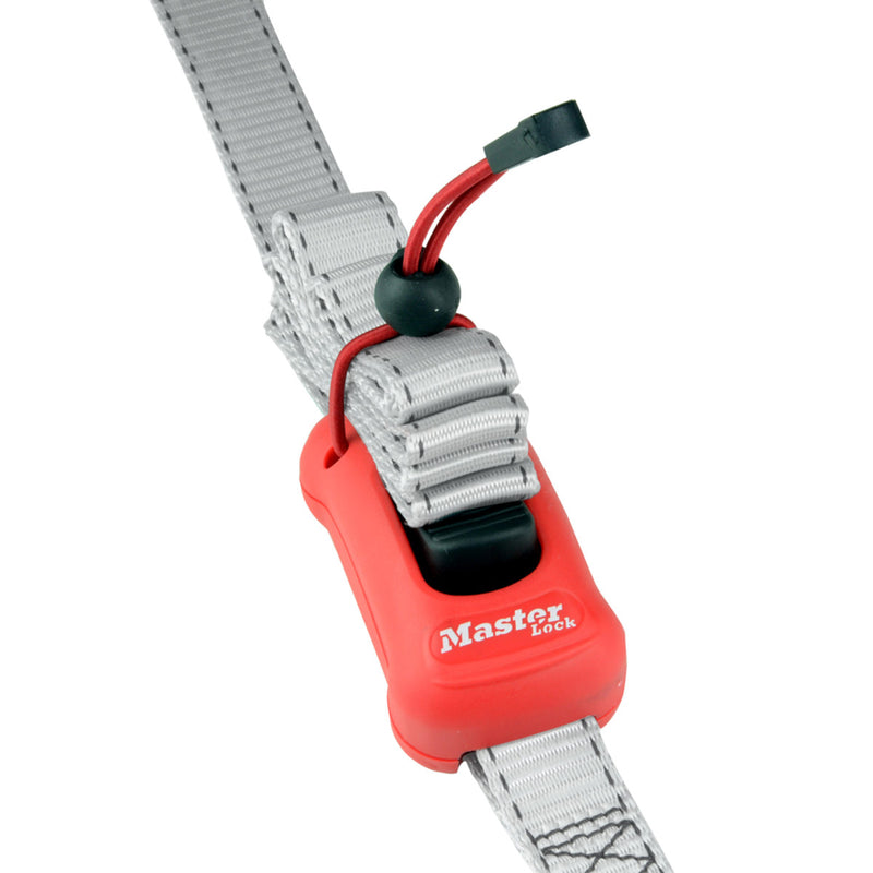 2,50m x 25mm spring clam tie down; 1 pack; grey