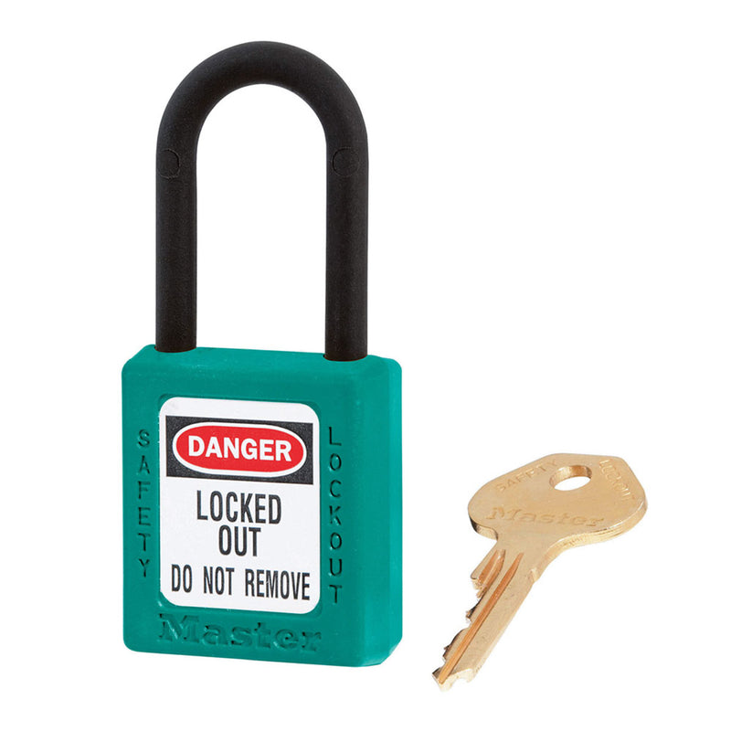 Dielectric Zenex™ Thermoplastic Safety Padlock, 1 1/2in (38mm) Wide with 1 1/2in (38mm) Nylon Shackle
