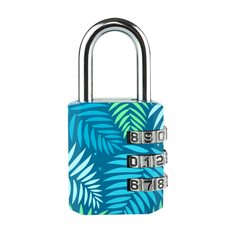 30mm wide set your own combination padlock; printed patterns