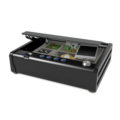Small quick access compact fingerprint safe