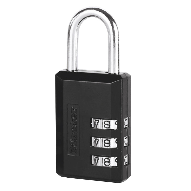 30mm wide set your own combination padlock; black