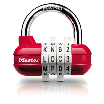 64mm wide set your own combination pro sport padlock; assorted colours