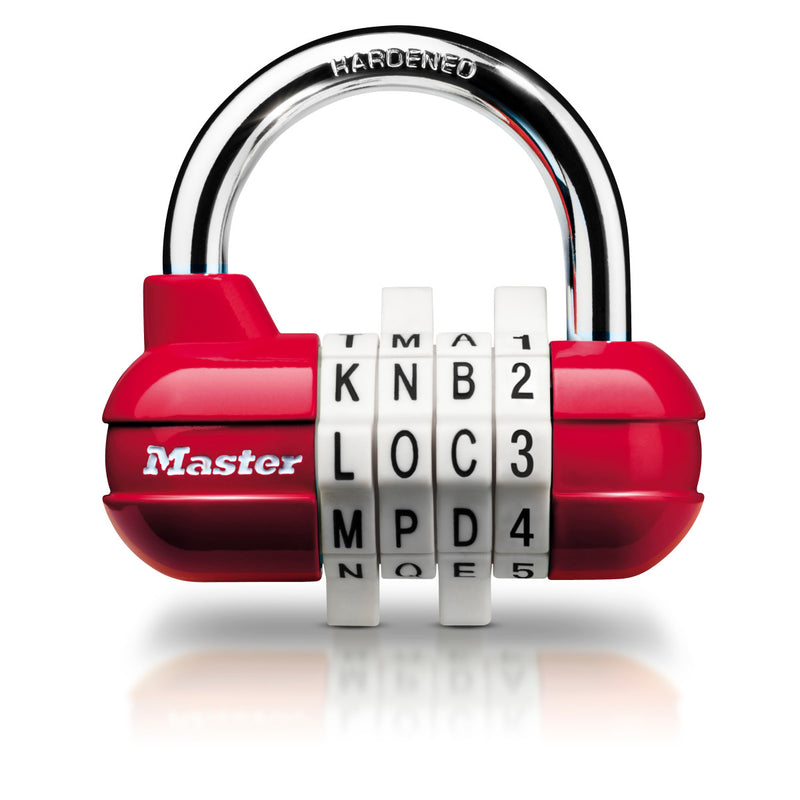 64mm wide set your own combination pro sport padlock; assorted colours