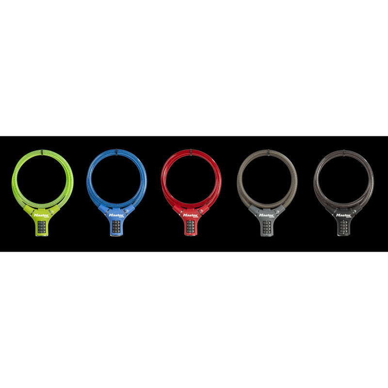 90cm long x 12mm diameter set your own combination cable lock; black