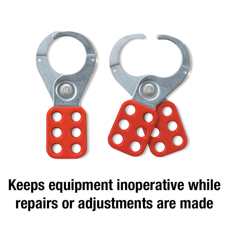 Steel Lockout Hasp, 1 1/2in (38mm) Jaw Clearance