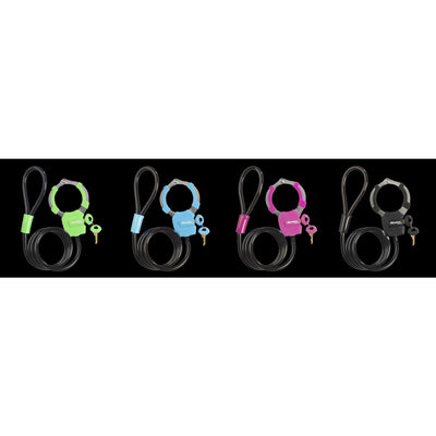 1m long x 8mm diameter keyed cable Street Cuff® lock