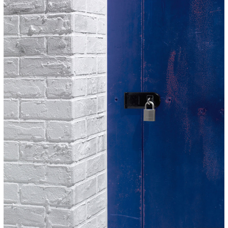 40mm wide nickel plated solid brass padlock with hexagonal shackle