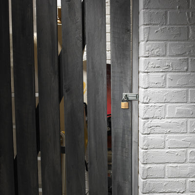 89mm long zinc plated hard wrought steel hasp with hardened steel locking eye