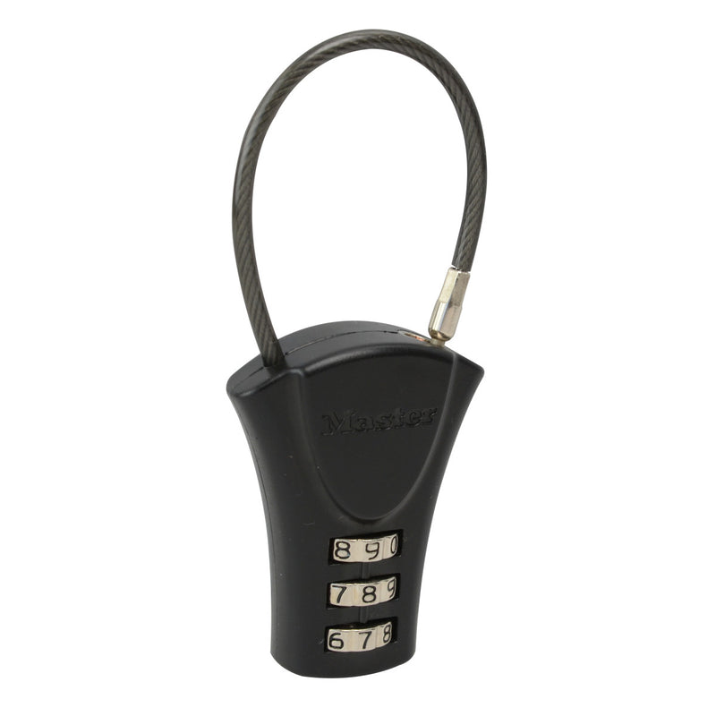 37mm wide set your own combination padlock with flexible shackle; assorted colours