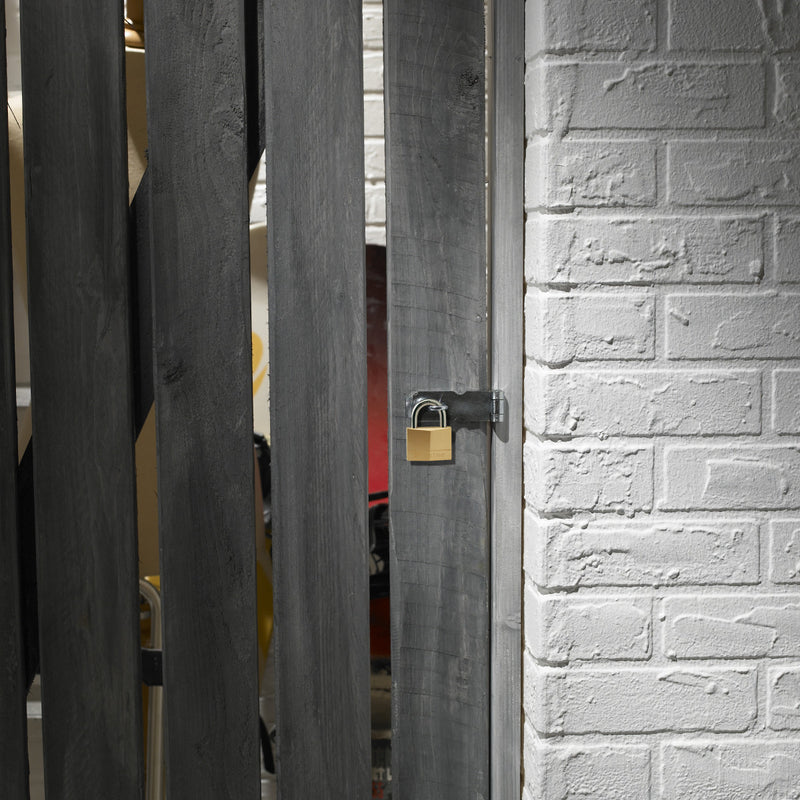 50mm wide solid brass body padlock