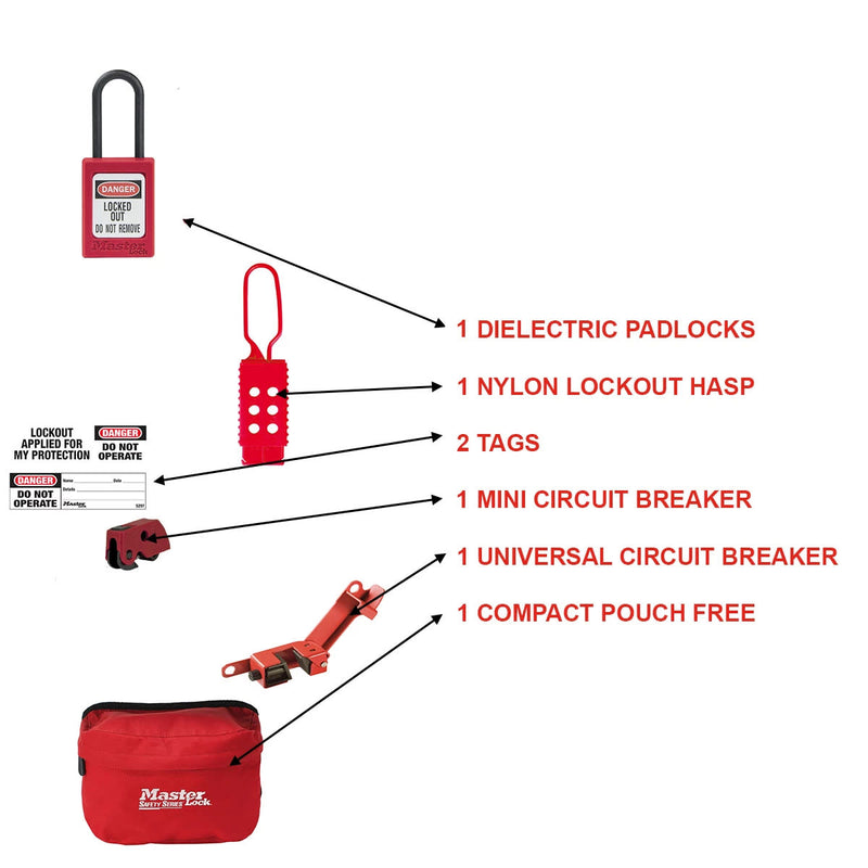 Electrical lockout kit    clamshell kit   english uk