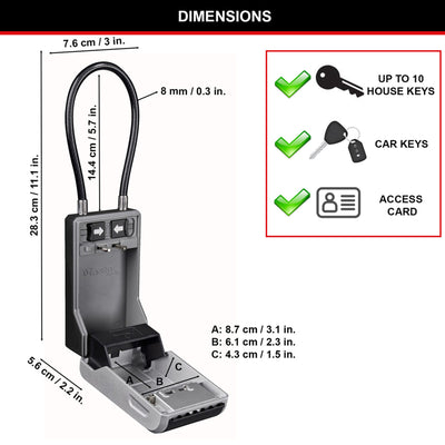 5482EURD Caja de bloqueo de cable Select Access