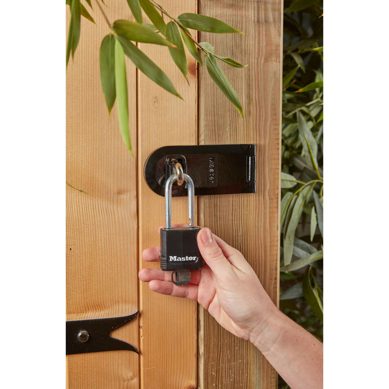 Candado de acero laminado recubierto Excell® de 49 mm de ancho con grillete de 38 mm de largo; paquete de 2