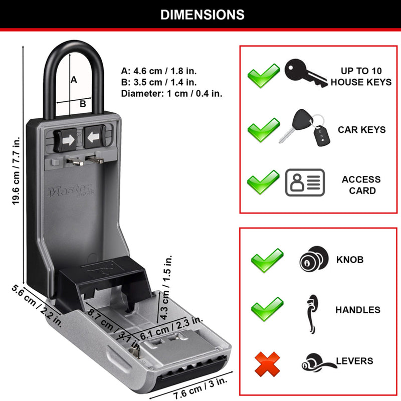 5480EURD Caja de seguridad portátil Select Access