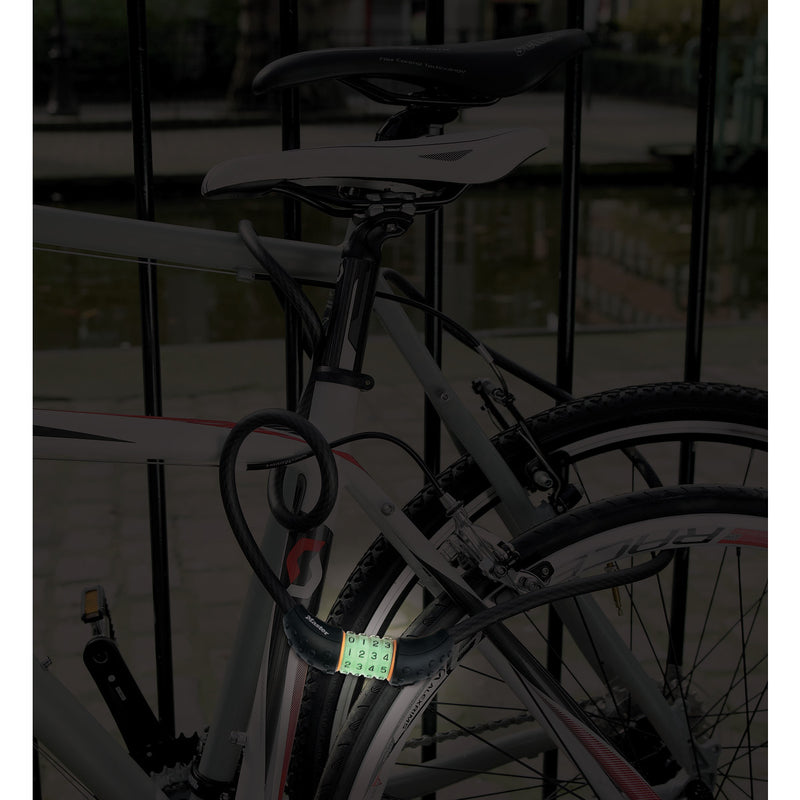 1,8 m di lunghezza x 12 mm di diametro per impostare il proprio lucchetto a combinazione luminosa; nero