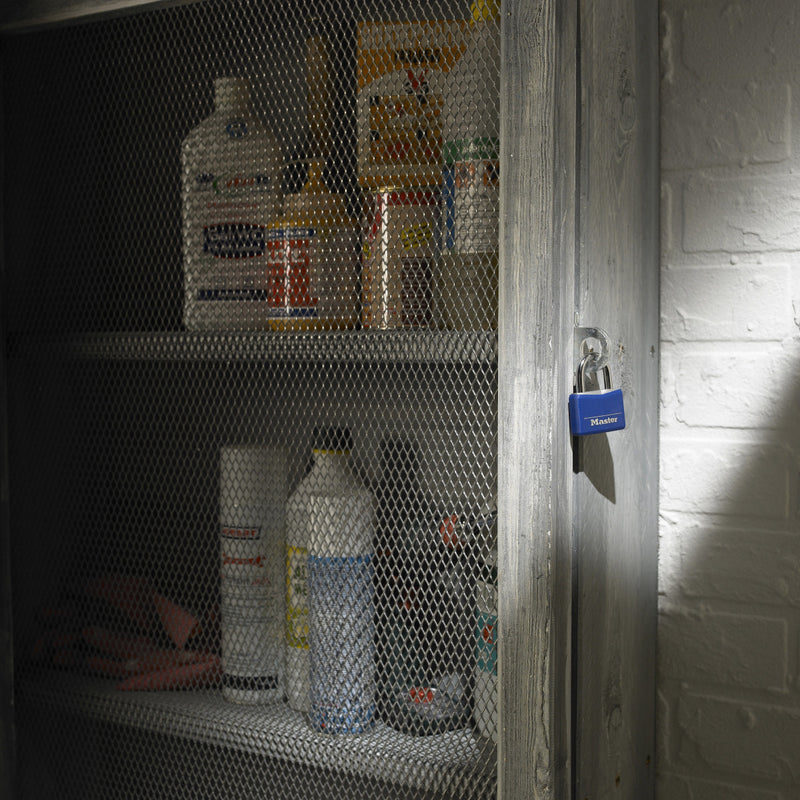 30 mm breed hangslot met massief aluminium behuizing; geassorteerde kleuren