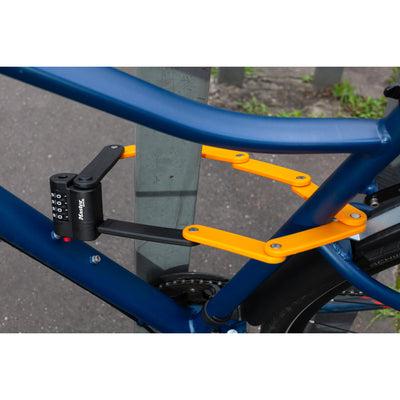 800 mm lang vouwbaar fietsslot met stalen schakels met een diameter van 4 mm