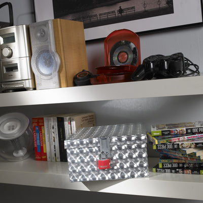 30 mm breed hangslot met massief aluminium behuizing; geassorteerde kleuren