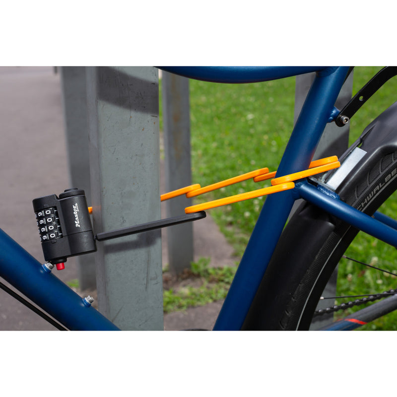 800 mm lang vouwbaar fietsslot met stalen schakels met een diameter van 4 mm