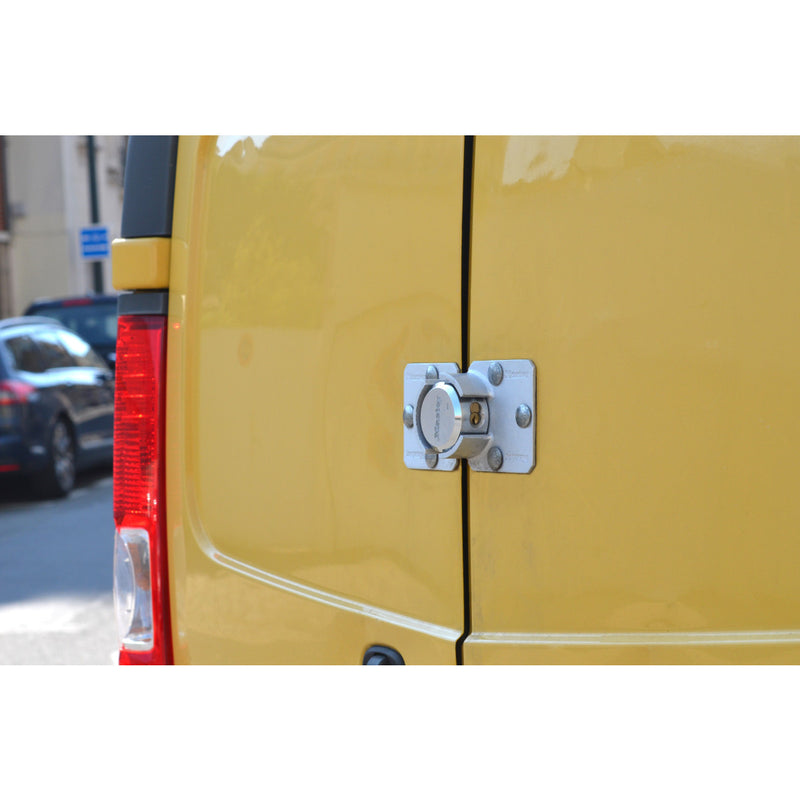 Set van beugel nr. 770 zware beugel + rond zink hangslot nr. 6271