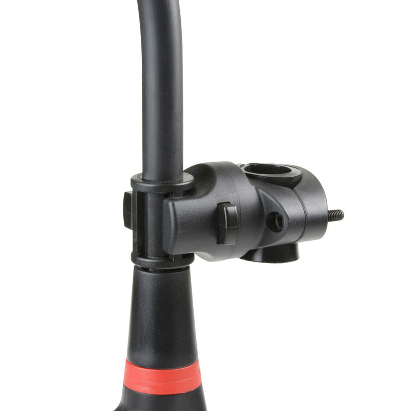 10cm breed gehard stalen beugelslot met 21cm beugellengte; zwart